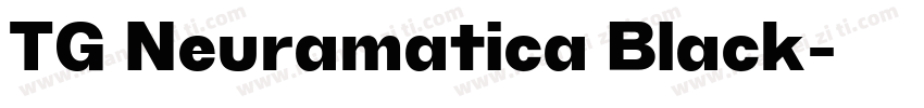 TG Neuramatica Black字体转换